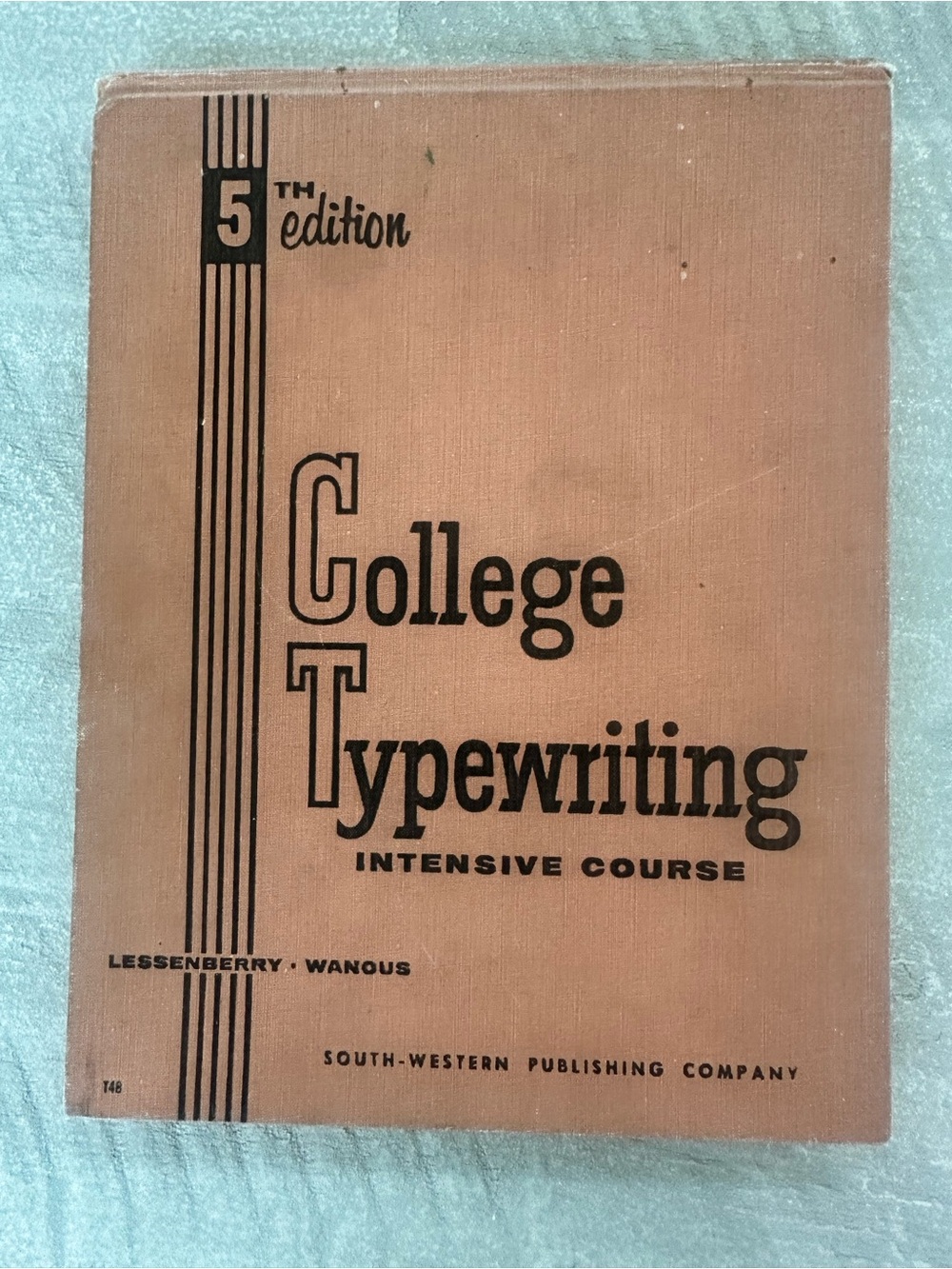 Vintage 1955 College Typewriting Intensive Course 5th Edition Hardcover